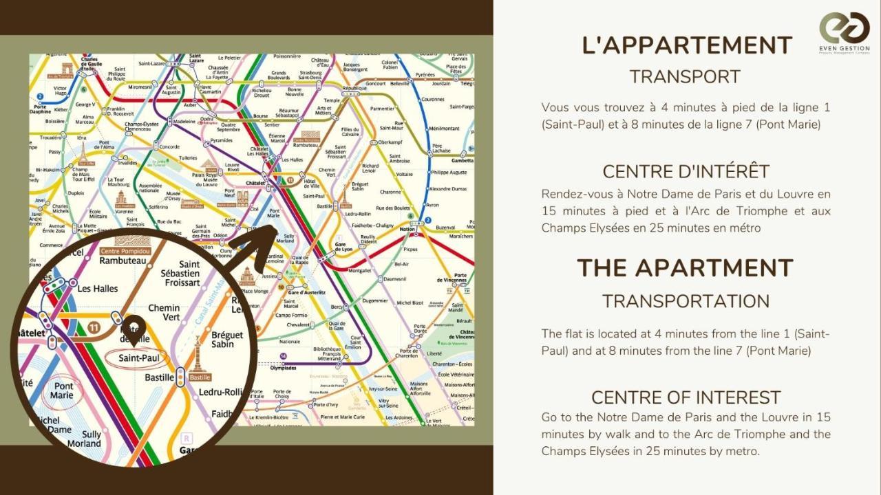 דירות פריז New&Renovated Cosy Flat In The Marais !!! 4Pers מראה חיצוני תמונה